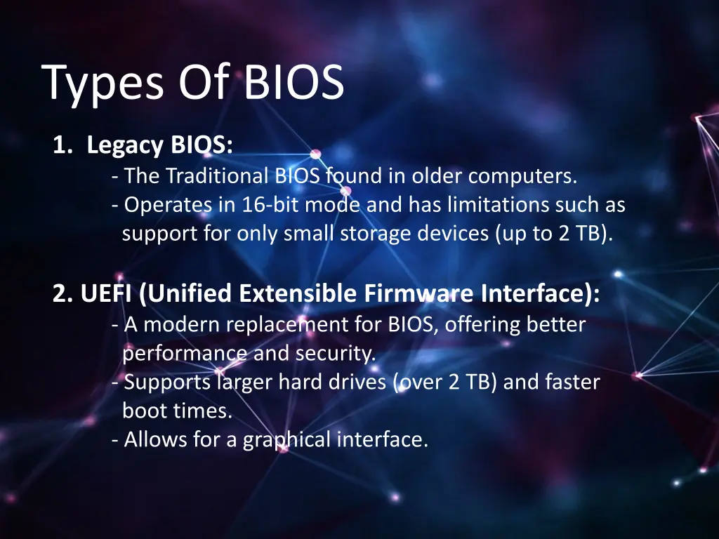 types of bios