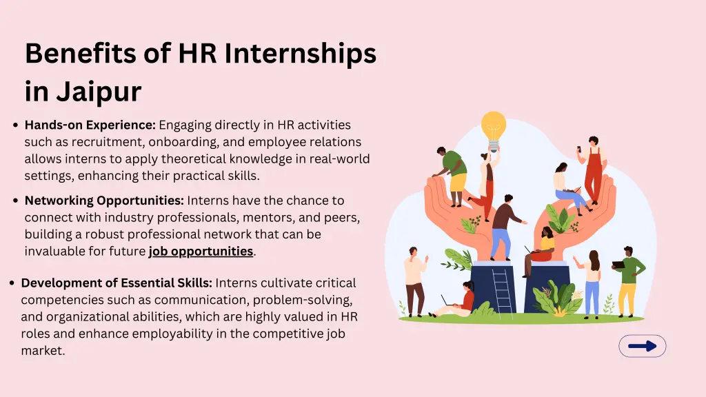 benefits of hr internships in jaipur