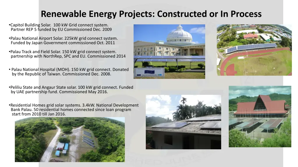 renewable energy projects constructed
