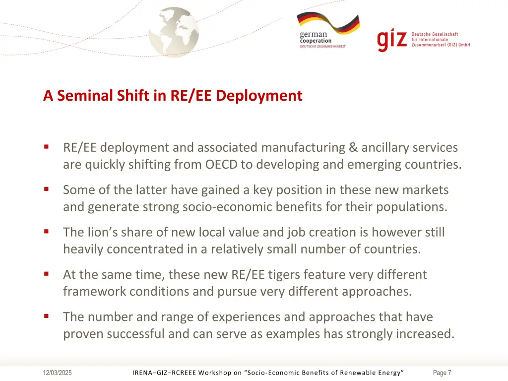 a seminal shift in re ee deployment