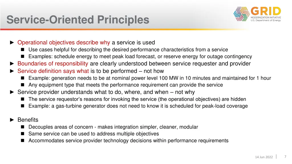 service oriented principles