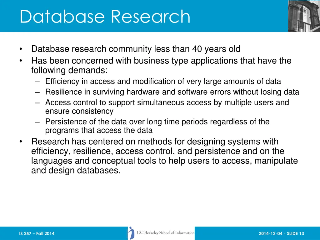 database research