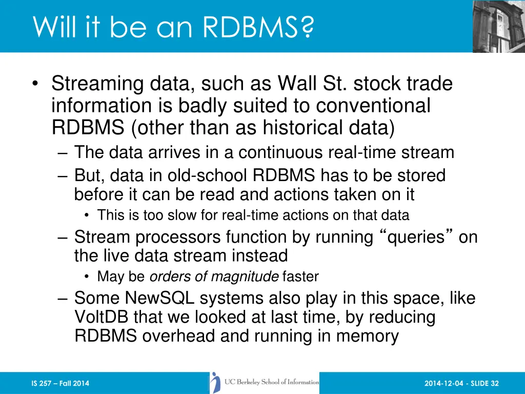 will it be an rdbms 2