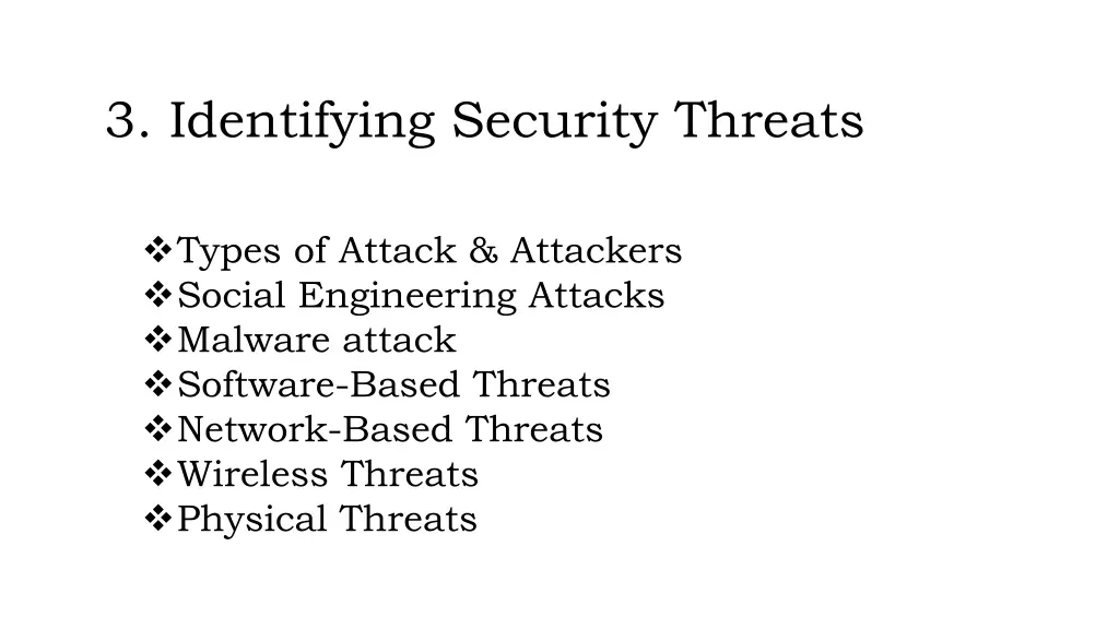 3 identifying security threats