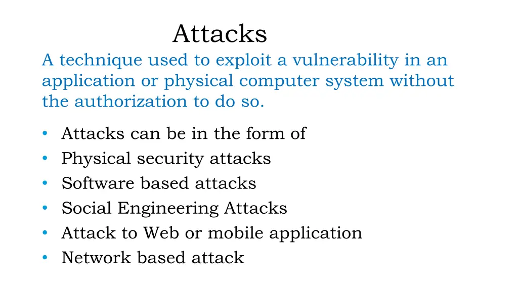 attacks