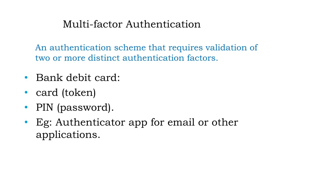 multi factor authentication