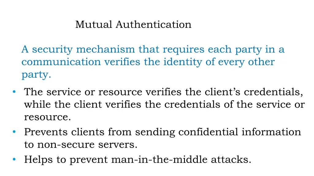 mutual authentication