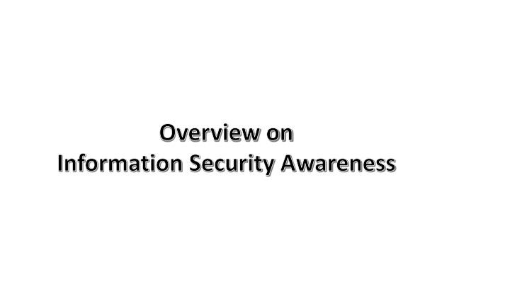 overview on