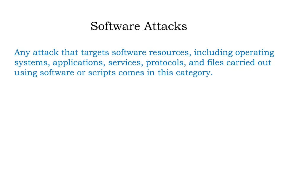 software attacks