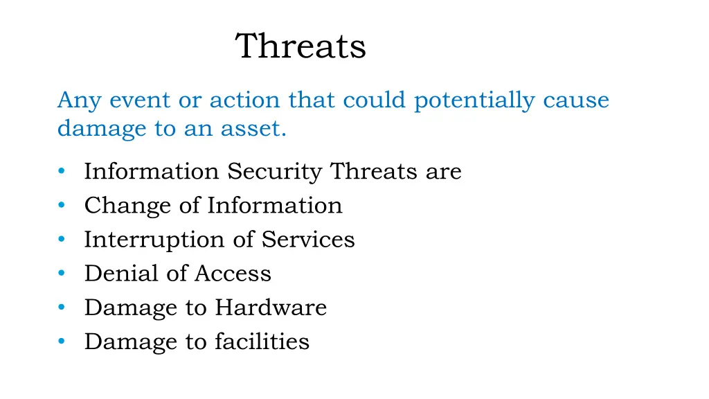 threats