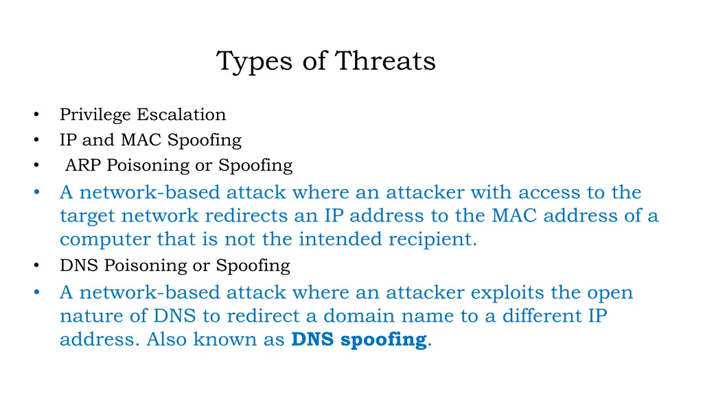 types of threats 2