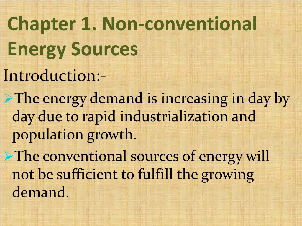 chapter 1 non conventional energy sources 1