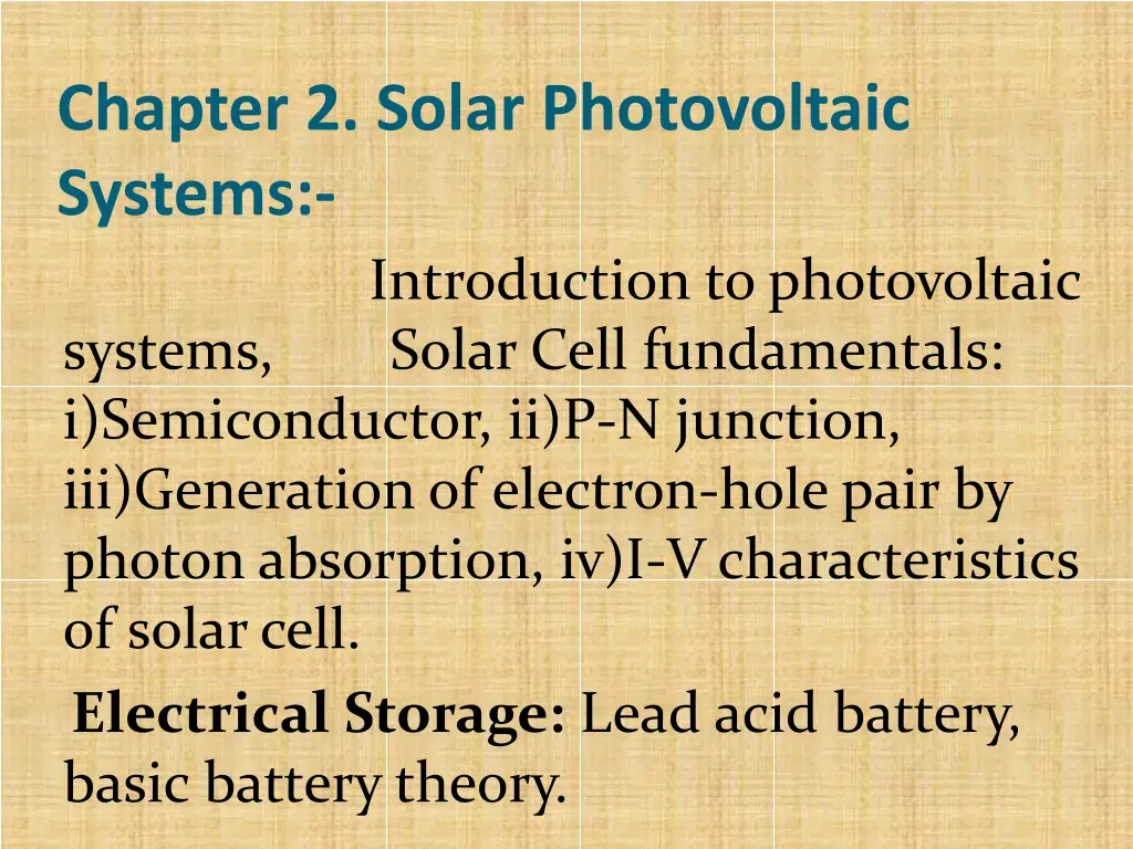 chapter 2 solar photovoltaic systems introduction