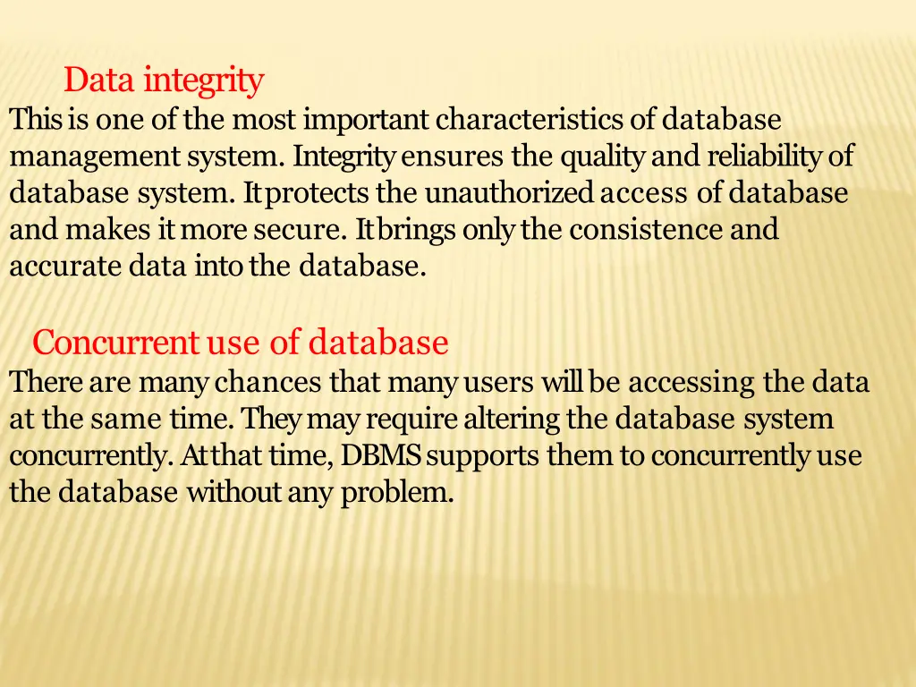 data integrity this is one of the most important