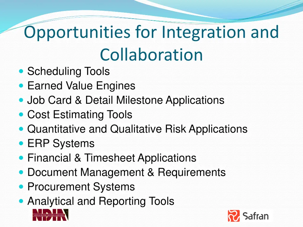 opportunities for integration and collaboration