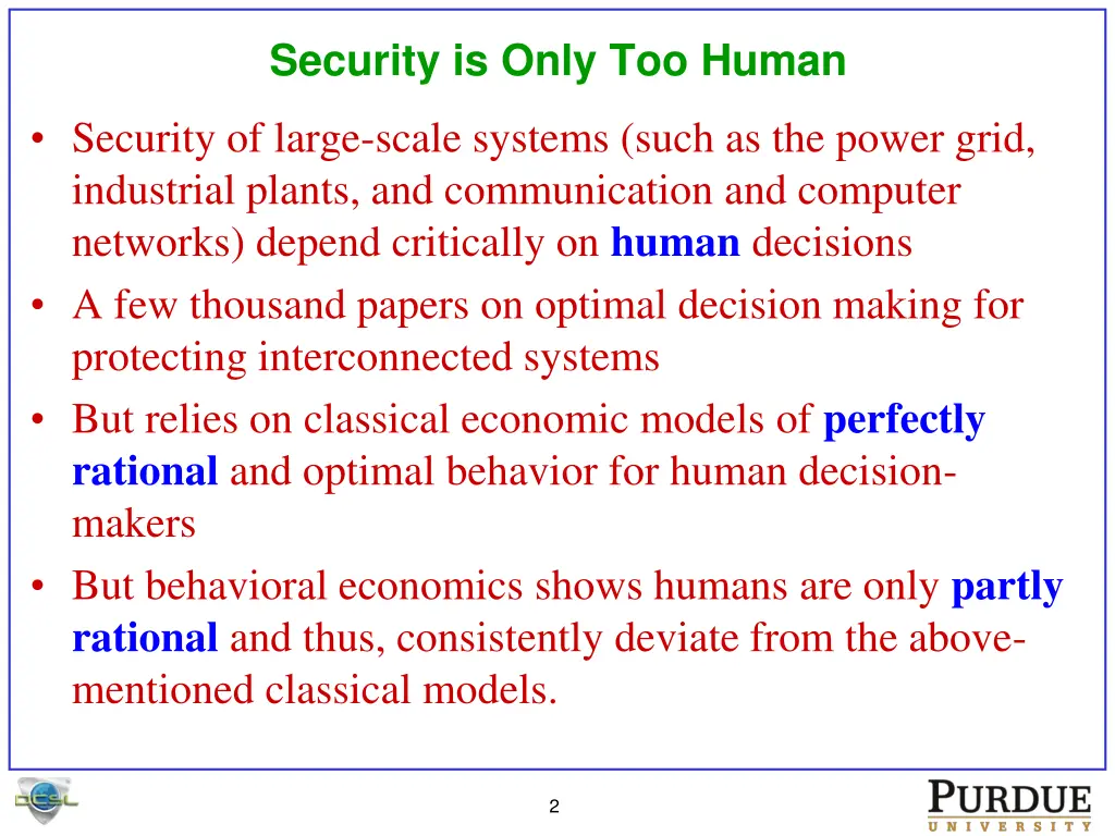 security is only too human