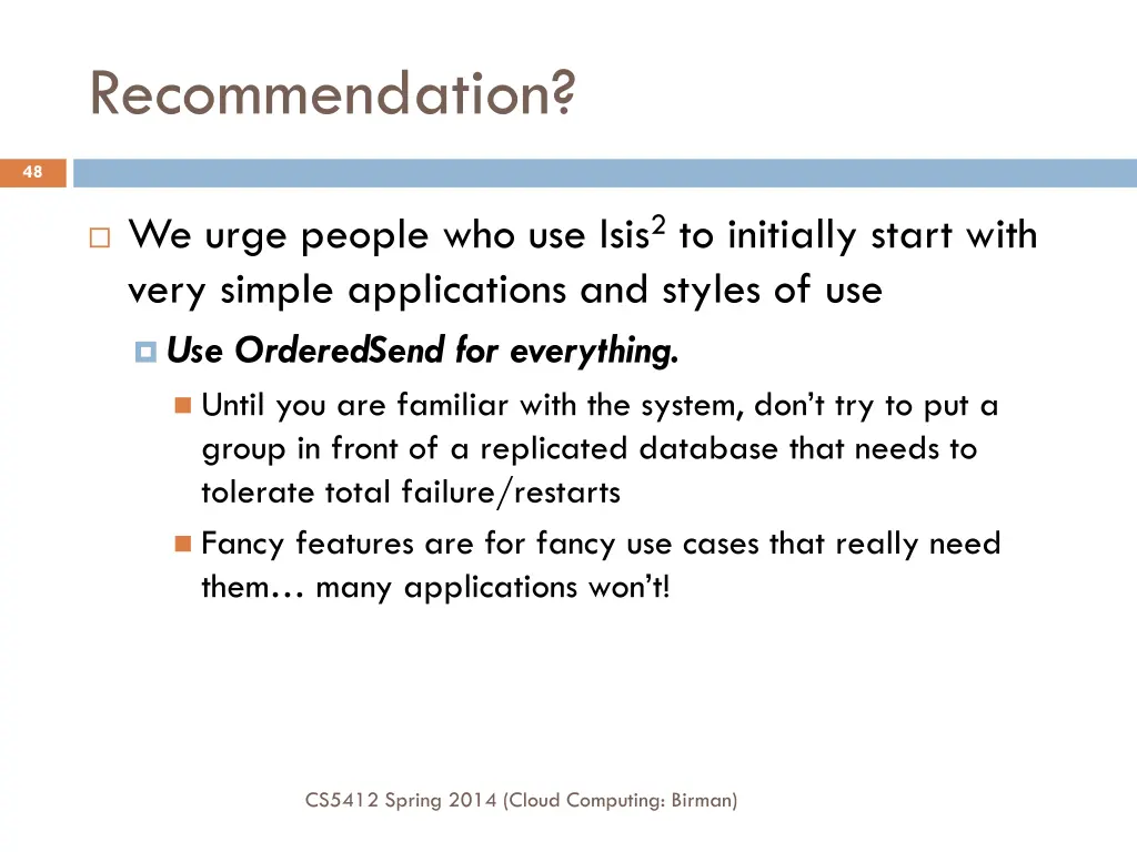 recommendation