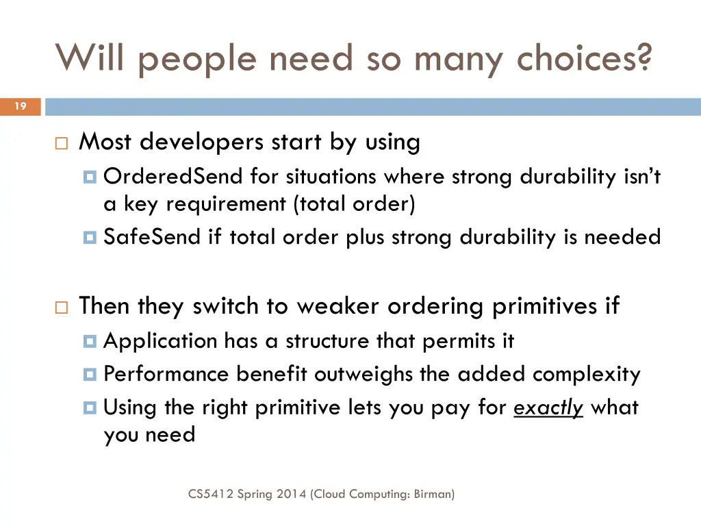 will people need so many choices