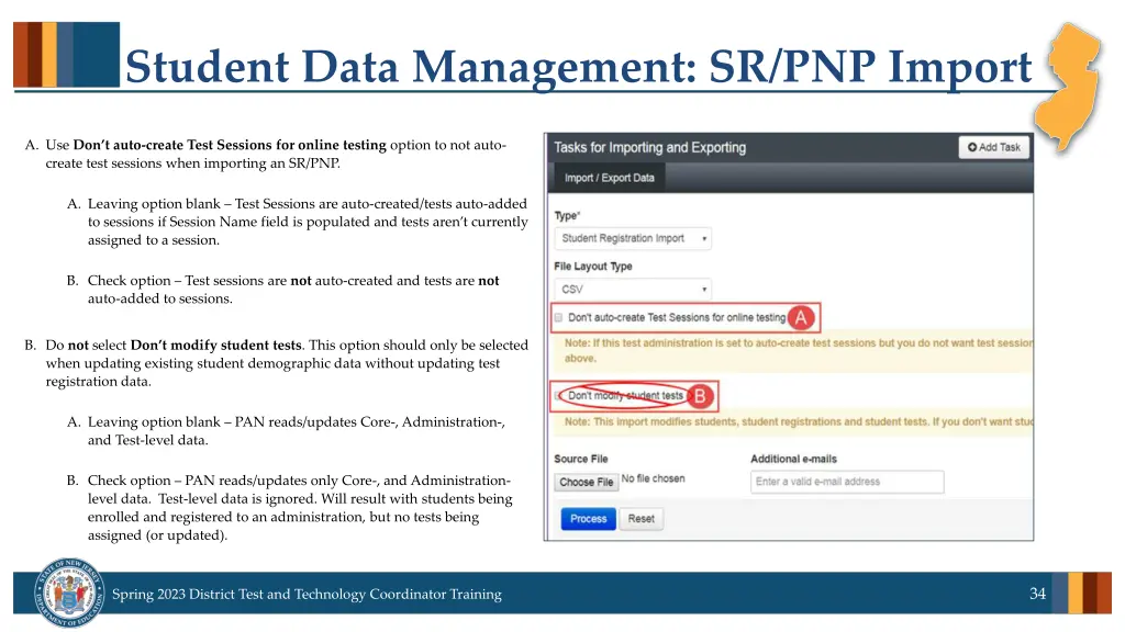 student data management sr pnp import