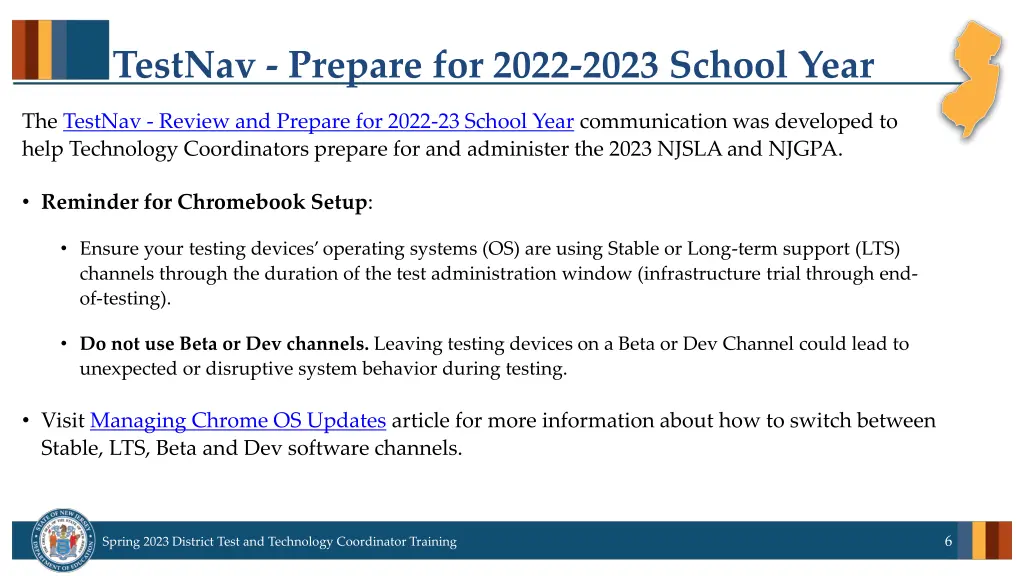testnav prepare for 2022 2023 school year