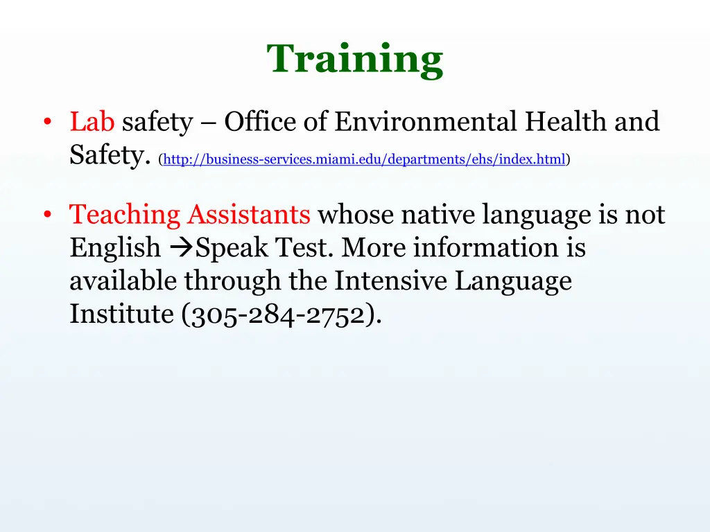 training 1