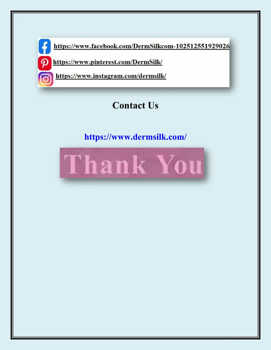 contact us