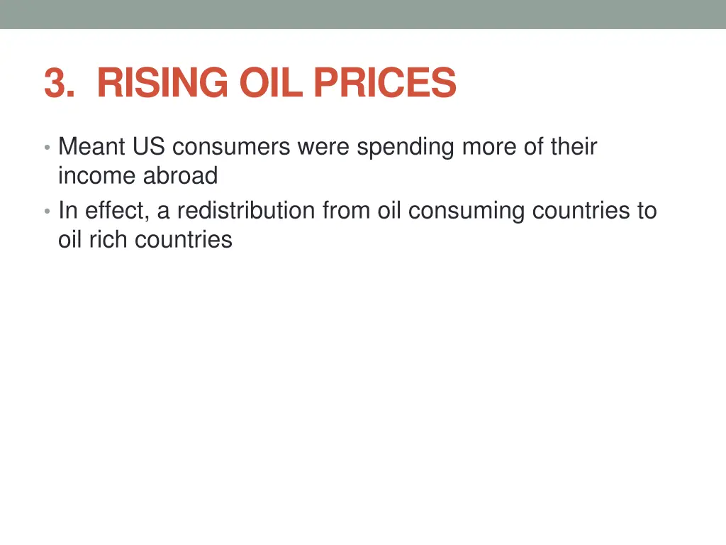 3 rising oil prices