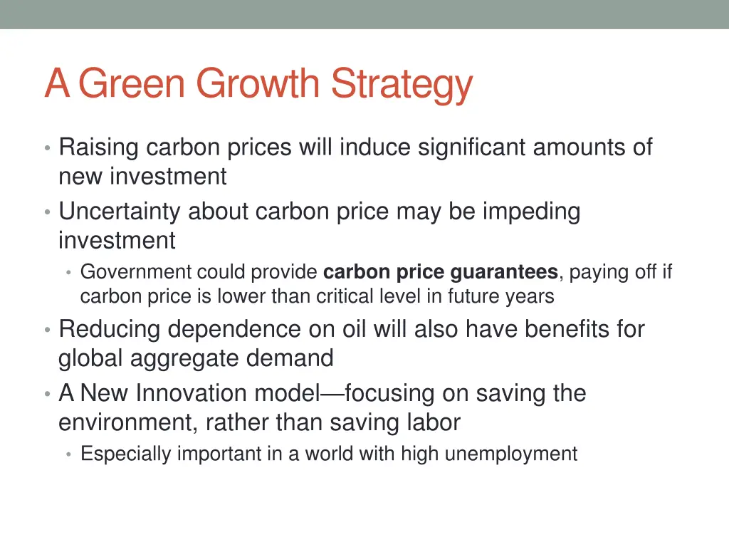 a green growth strategy