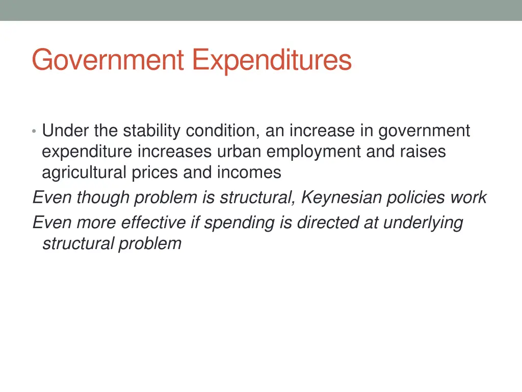 government expenditures