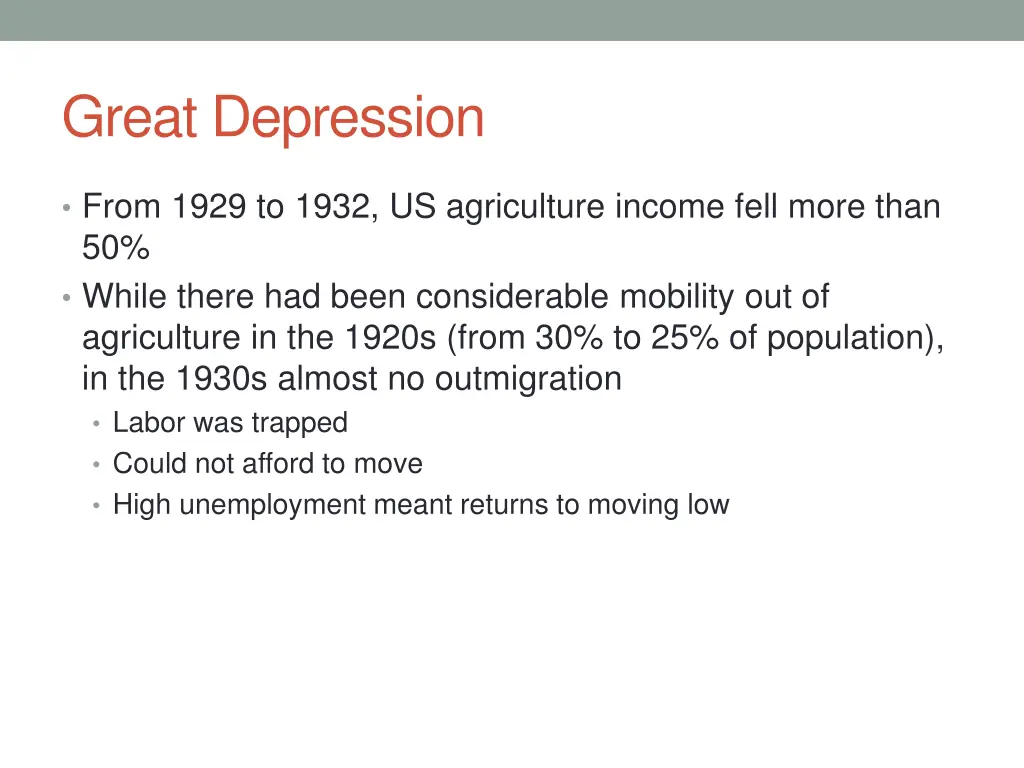 great depression