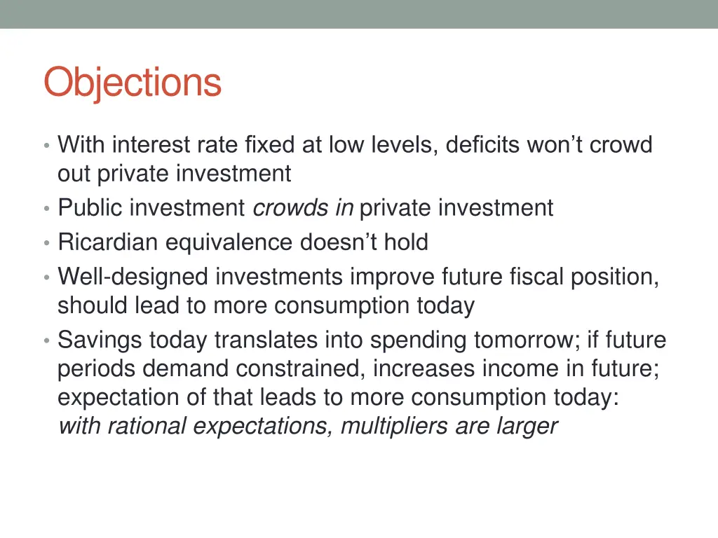 objections
