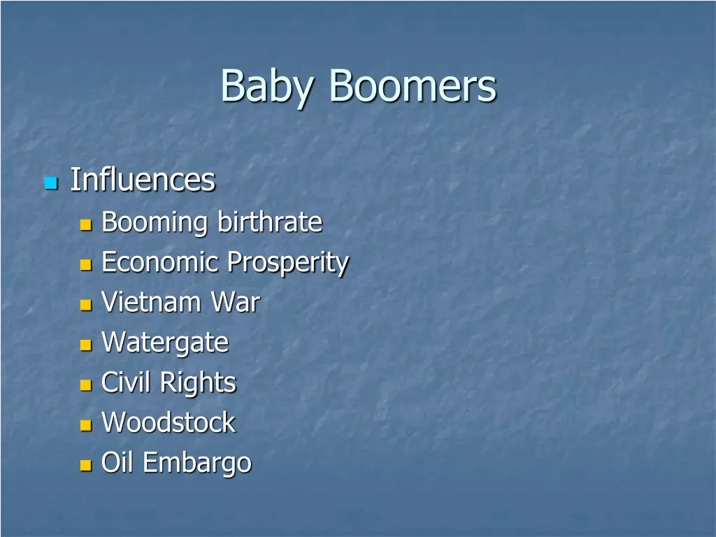 baby boomers