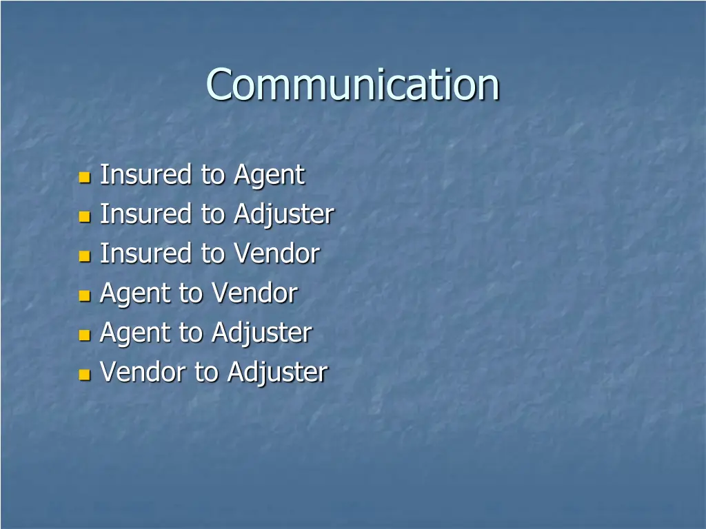communication