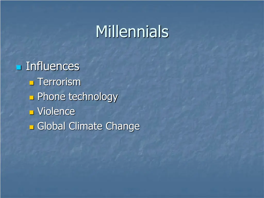 millennials