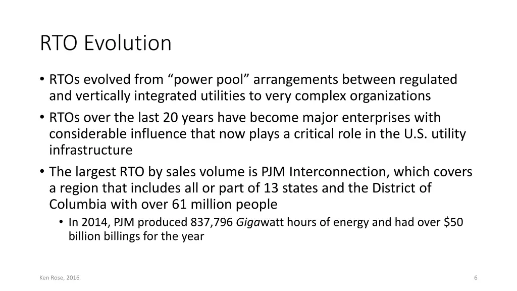 rto evolution