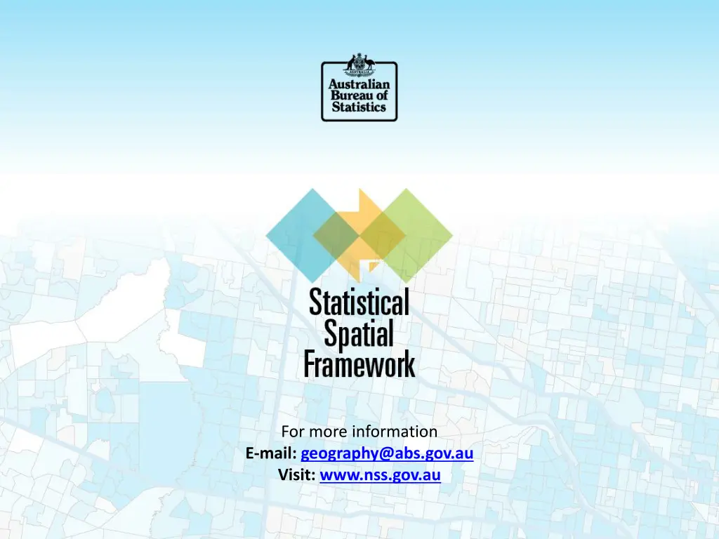 for more information e mail geography@abs