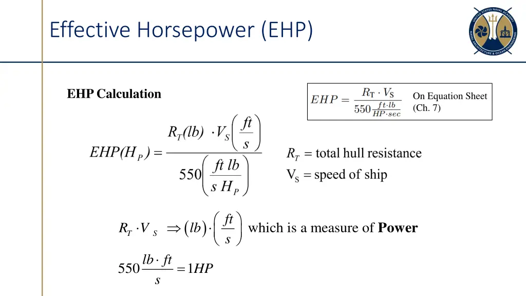 effective horsepower ehp 2