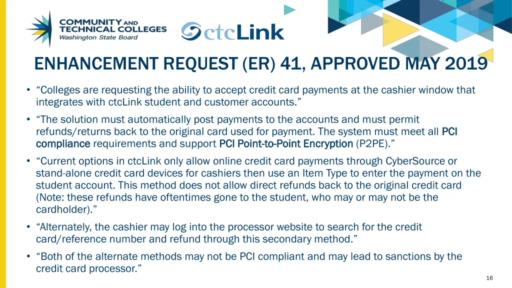 enhancement request er 41 approved may 2019