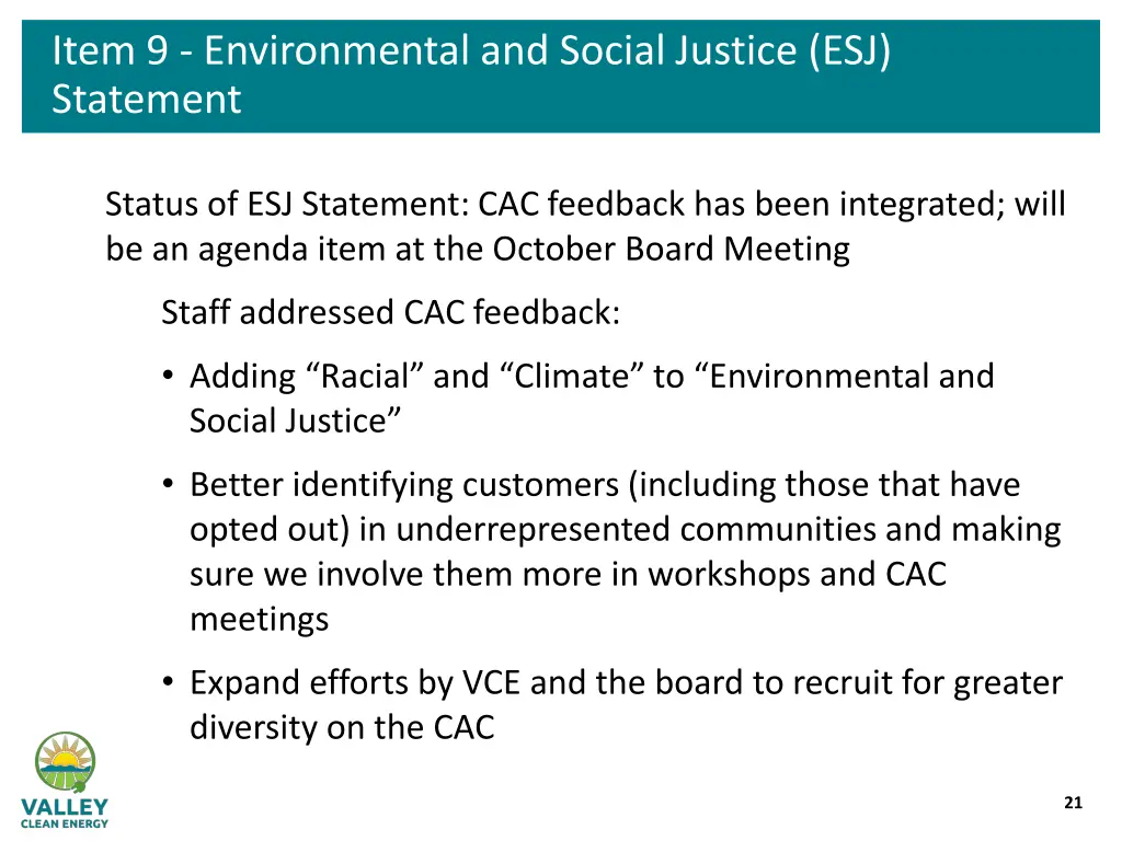 item 9 environmental and social justice 1