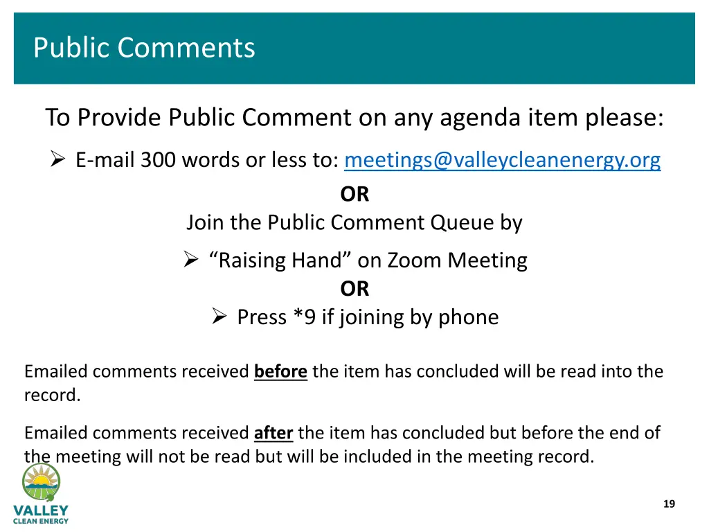 public comments 2