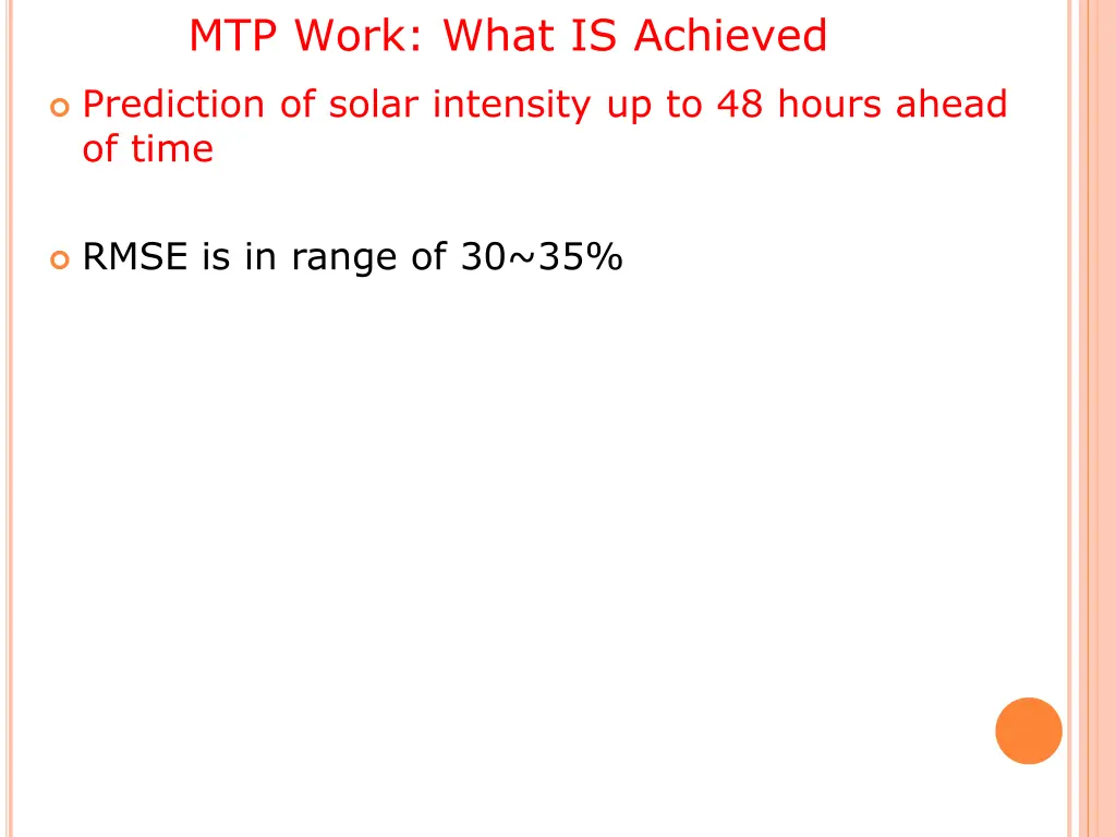 mtp work what is achieved