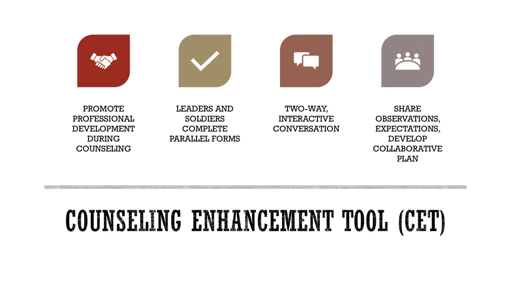promote professional development during counseling