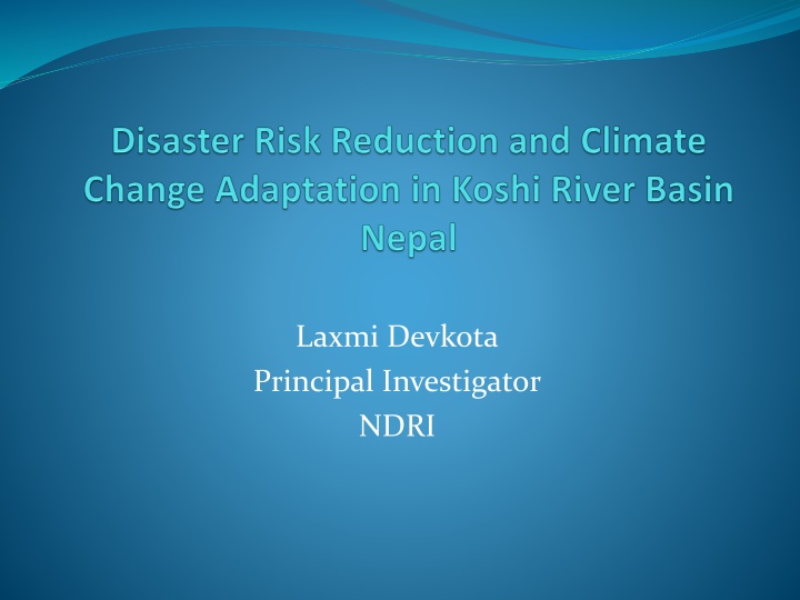 laxmi devkota principal investigator ndri