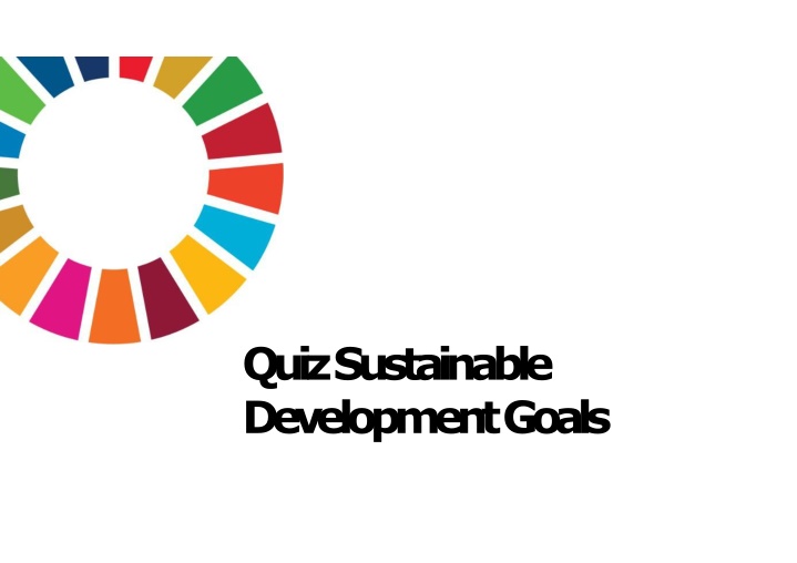 quiz sustainable development goals