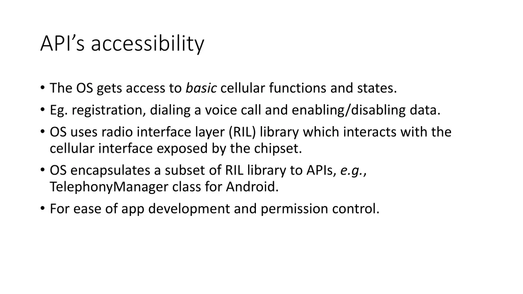 api s accessibility