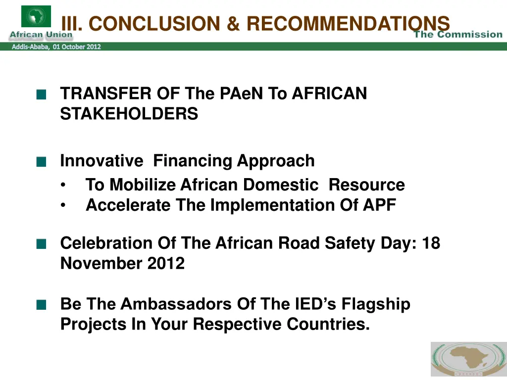 iii conclusion recommendations 1
