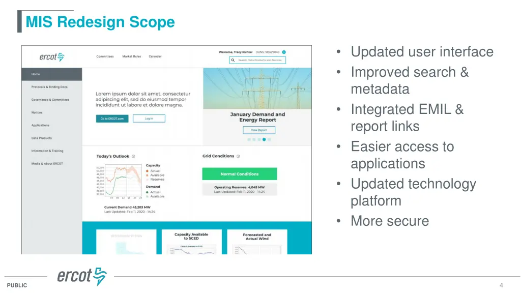 mis redesign scope
