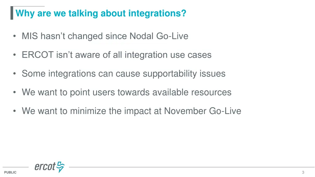 why are we talking about integrations