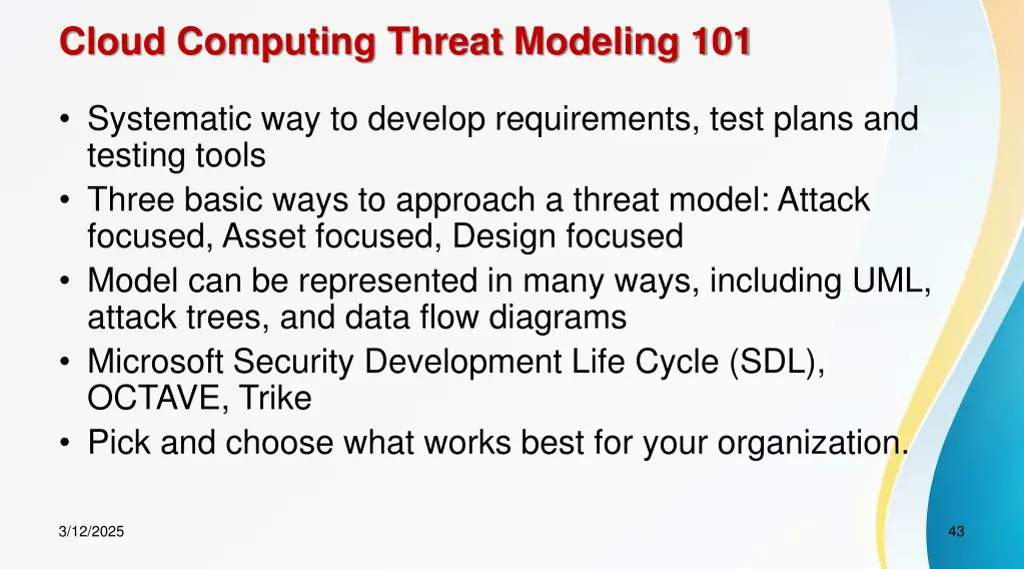 cloud computing threat modeling 101
