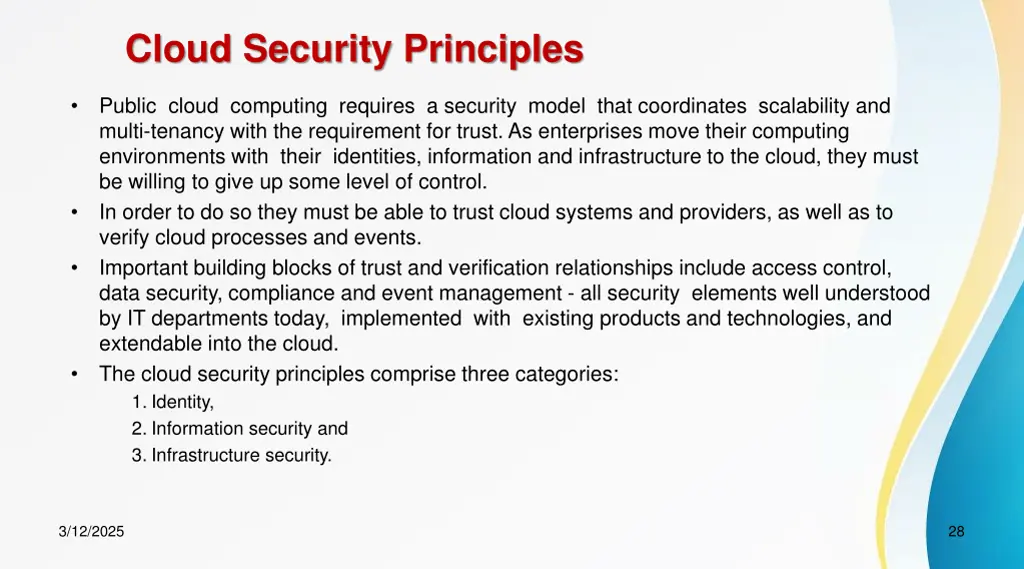 cloud security principles